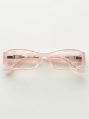 Lexxola Pale Pink Rectangular Reading Glasses